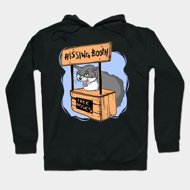 Cat Hissing Booth Free Hisses - Cat Lover Hoodie by Felix Rivera